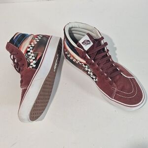 Vans Skater SK8 Hi Comfycush Formula 66 Firebrick Skate Shoes Sz 9